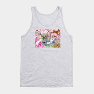 Sakura Swans Tank Top